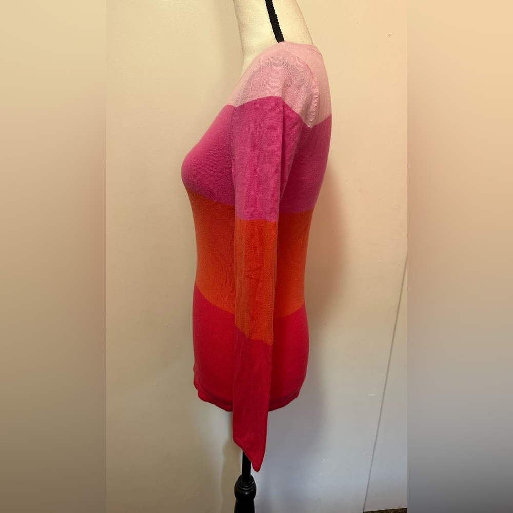 Banana Republic Pink Multicolor Pullover Sweater … - image 8